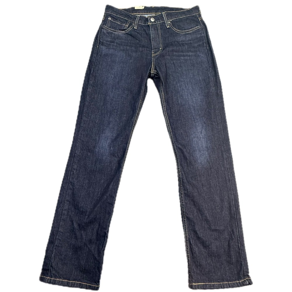 Levi's 514 Straight Jeans Mens 30x32 Dark Wash Indigo Stretch Denim